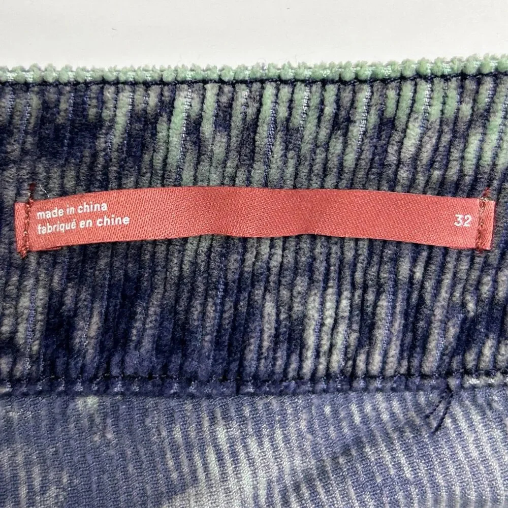 NWT Pilcro Anthropologie The Wanderer Corduroy Cargo Pants Light Green Casual 32 - Picture 13 of 16